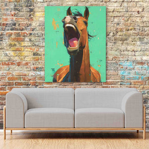 Horse Yawning - Luxury Wall Art