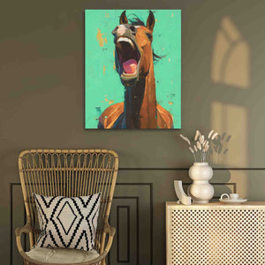 Horse Yawning - Luxury Wall Art