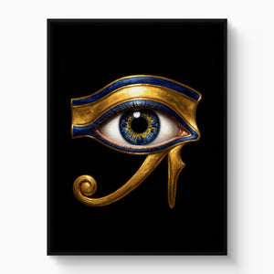Horus' Azure Gaze - Luxury Wall Art