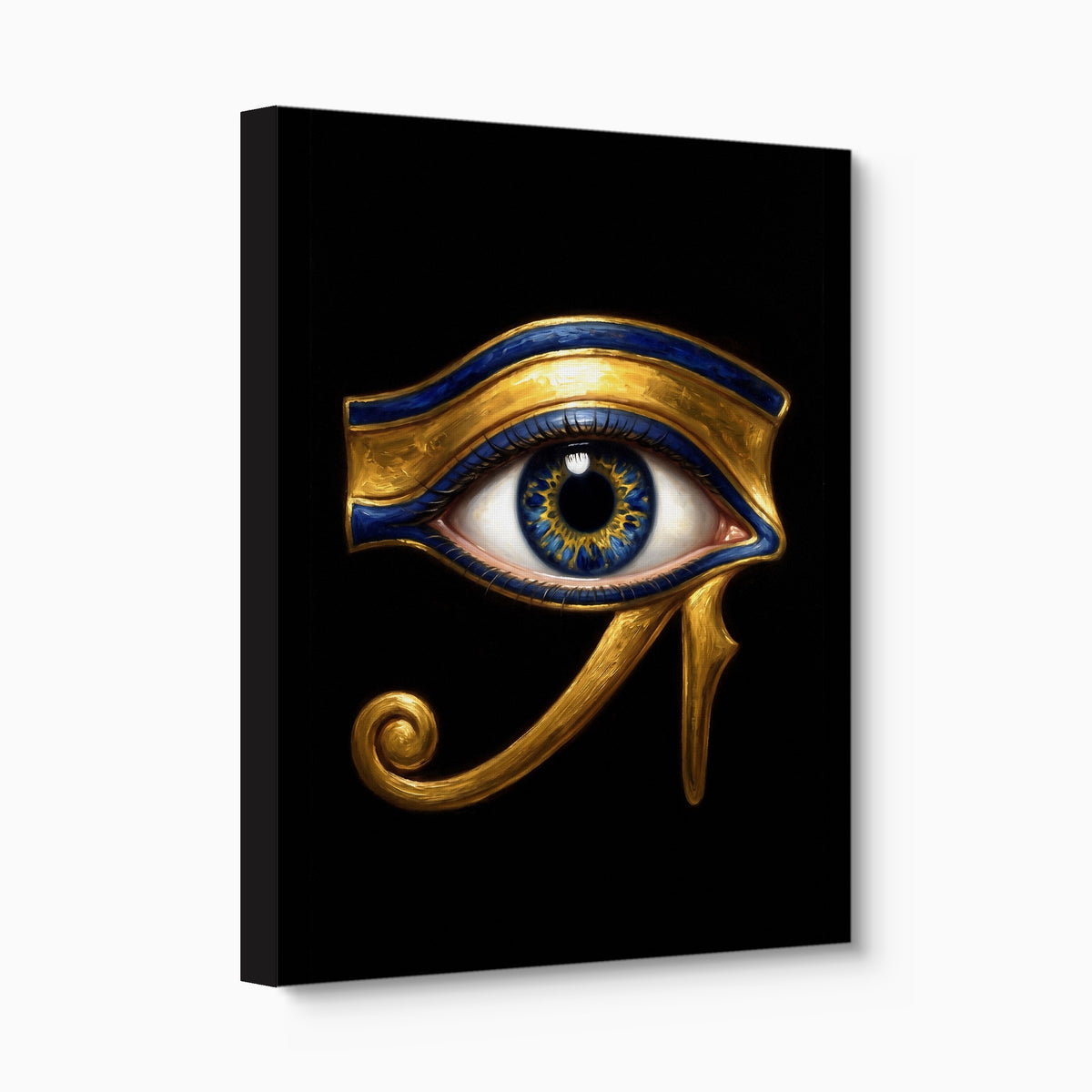 Horus' Azure Gaze — horus' azure gaze angled flush print