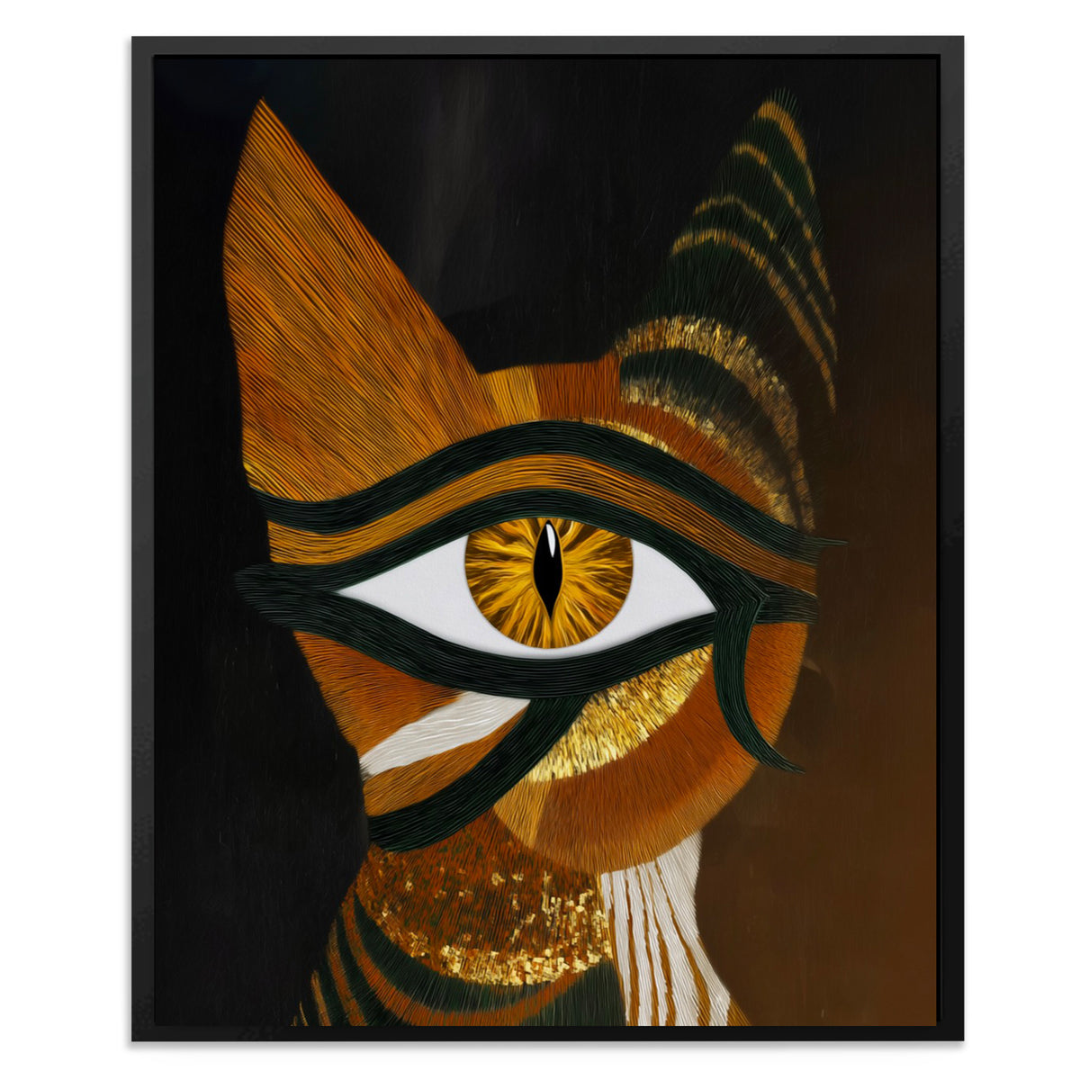 Horus Bronze Awakening - Large Abstract Canvas Print