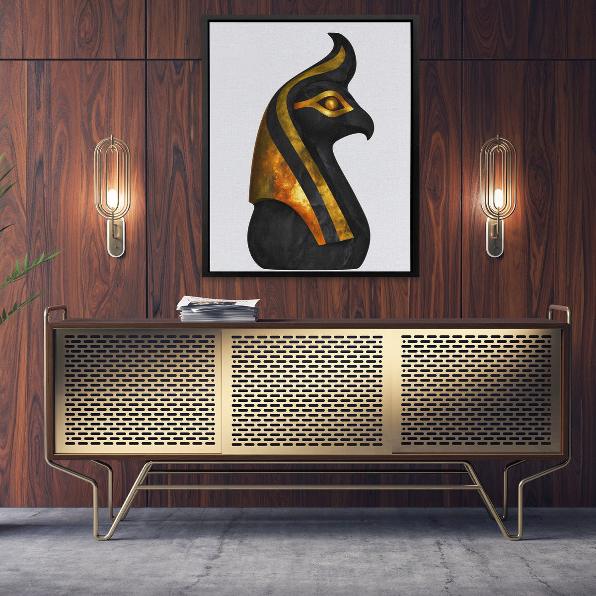 Horus Golden Tears - Luxury Wall Art