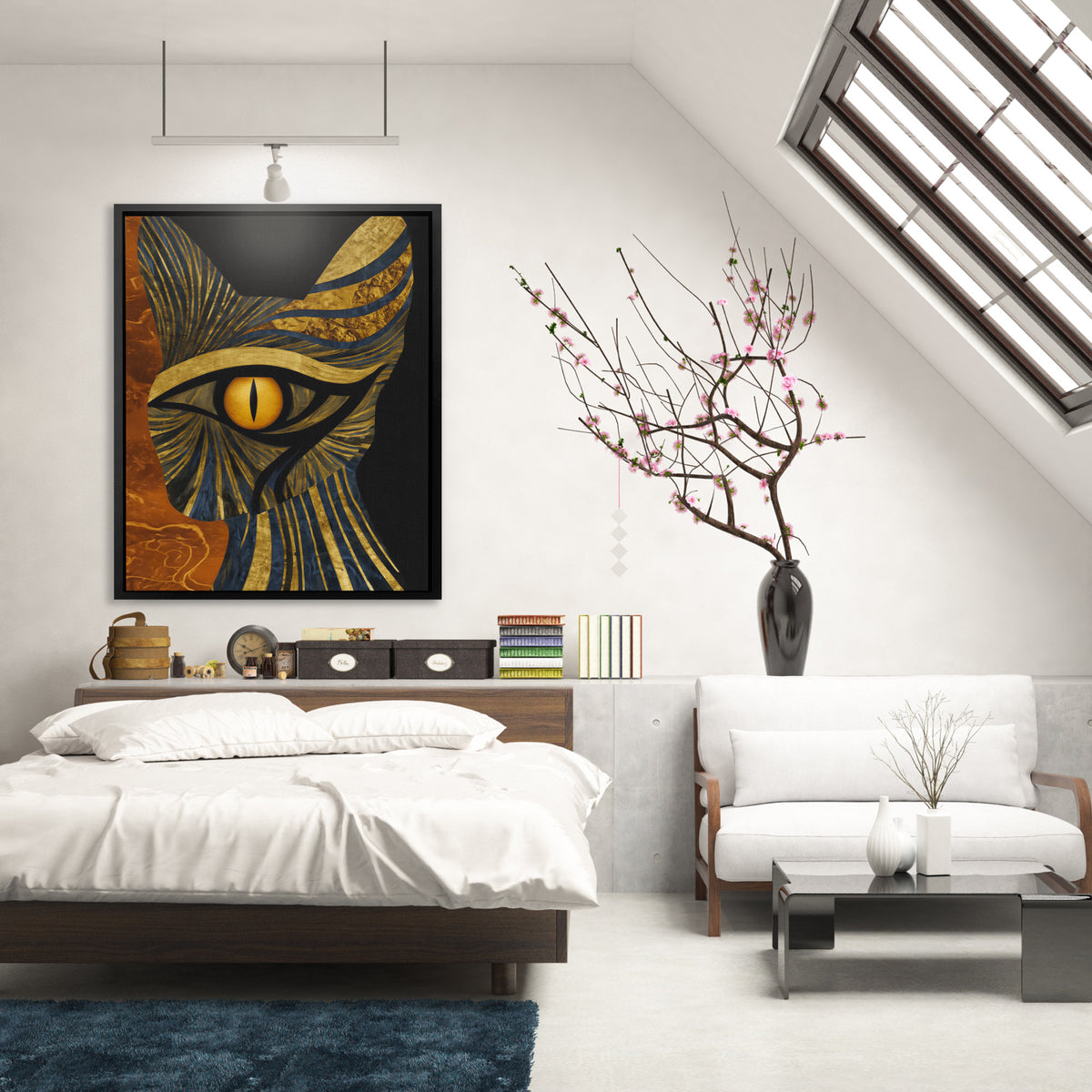 Horus in Amber - Gold Wall Art
