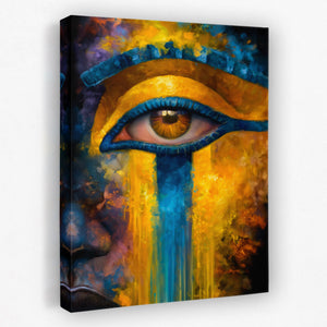 Horus Weeping Gold - Luxury Wall Art