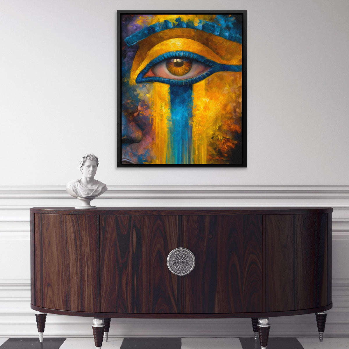 Horus Weeping Gold - Luxury Wall Art