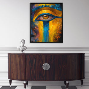 Horus Weeping Gold - Luxury Wall Art