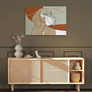 Hound in Copper - Luxury Wall Art