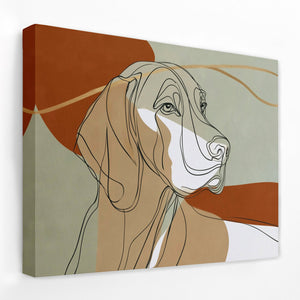 Hound in Copper - Luxury Wall Art