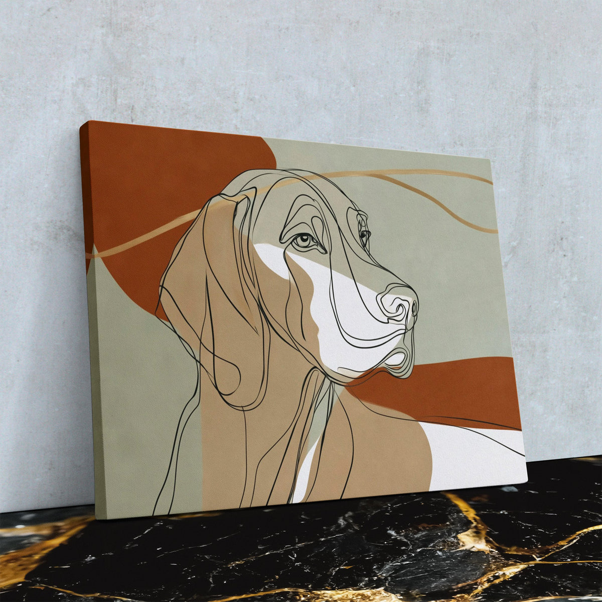 Hound in Copper - Luxury Wall Art