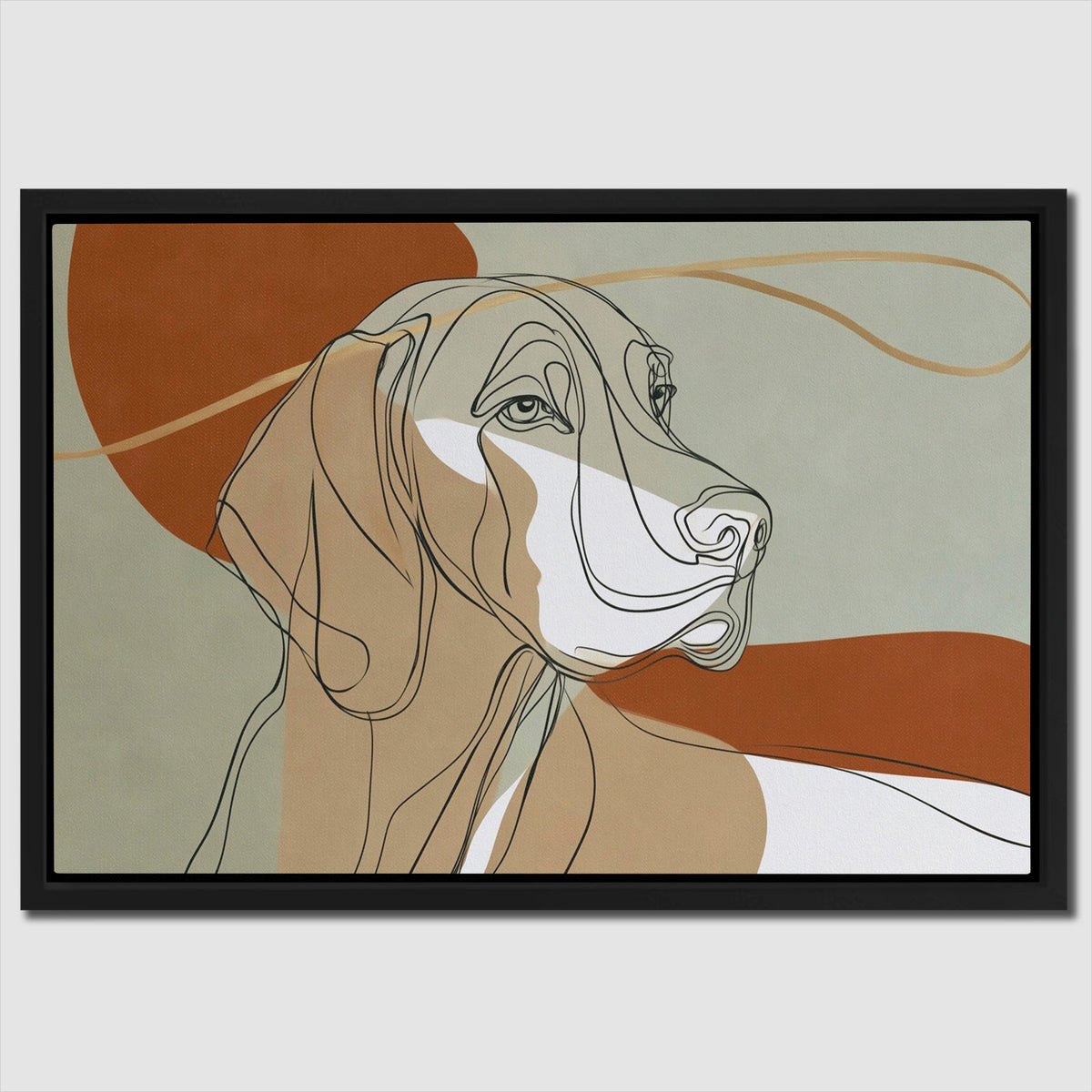 Hound in Copper - Luxury Wall Art