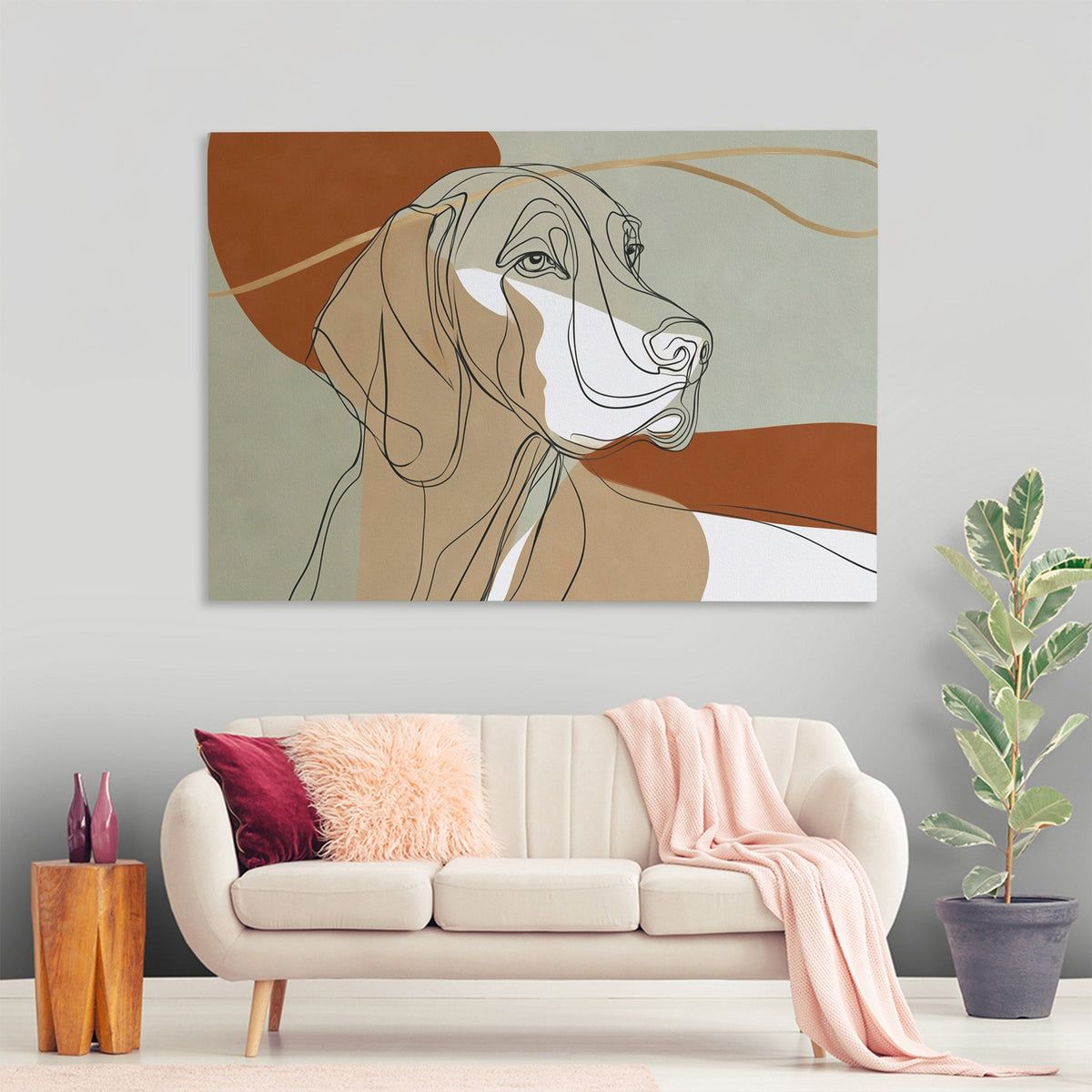 Hound in Copper - Luxury Wall Art