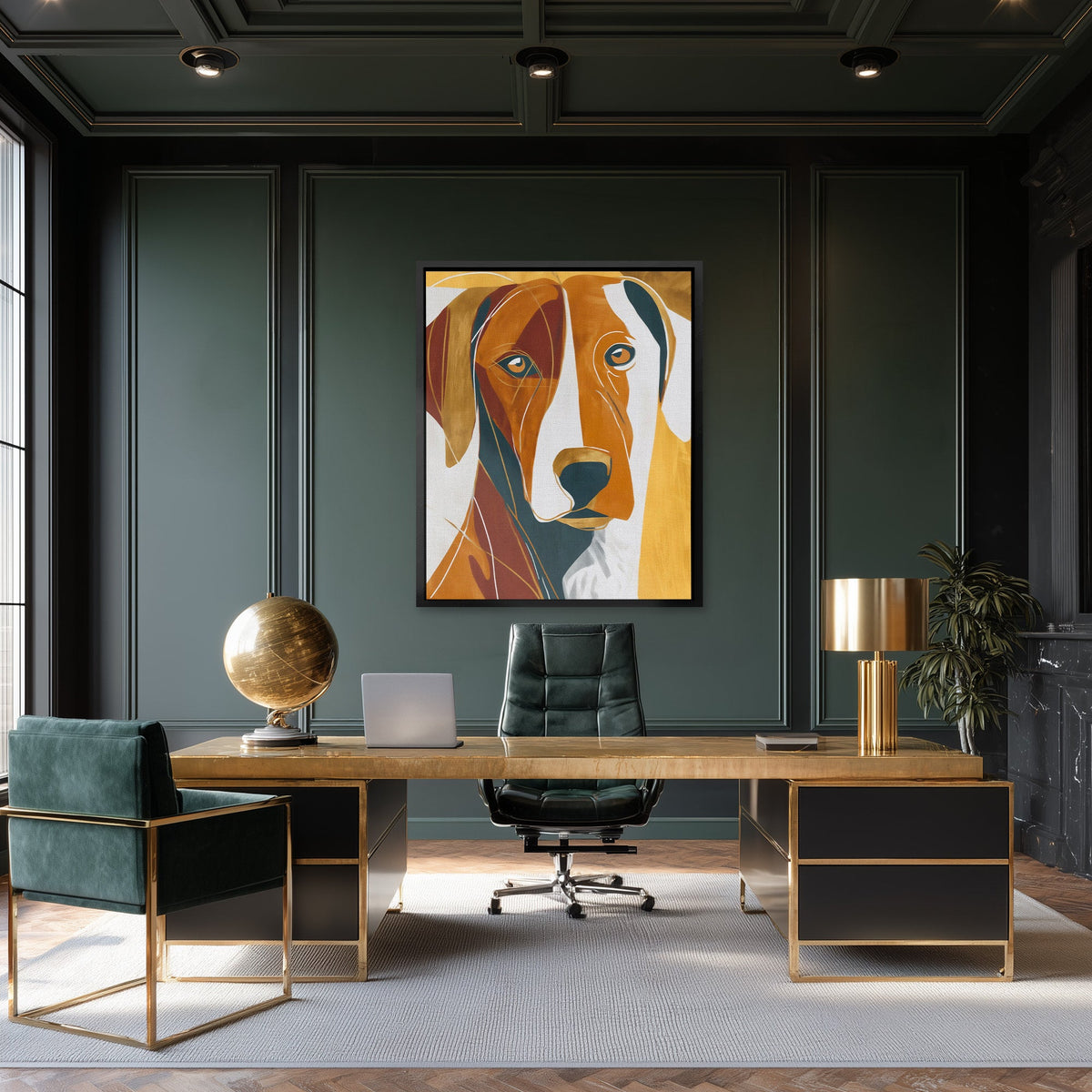 Hound's Golden Hour - Luxury Wall Art