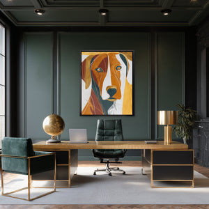 Hound's Golden Hour - Luxury Wall Art