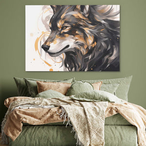 Howling Gold - Luxury Wall Art