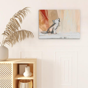 Howling Wolf Cub - Luxury Wall Art