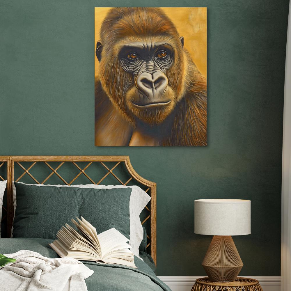 Humble Gold Ape - Luxury Wall Art
