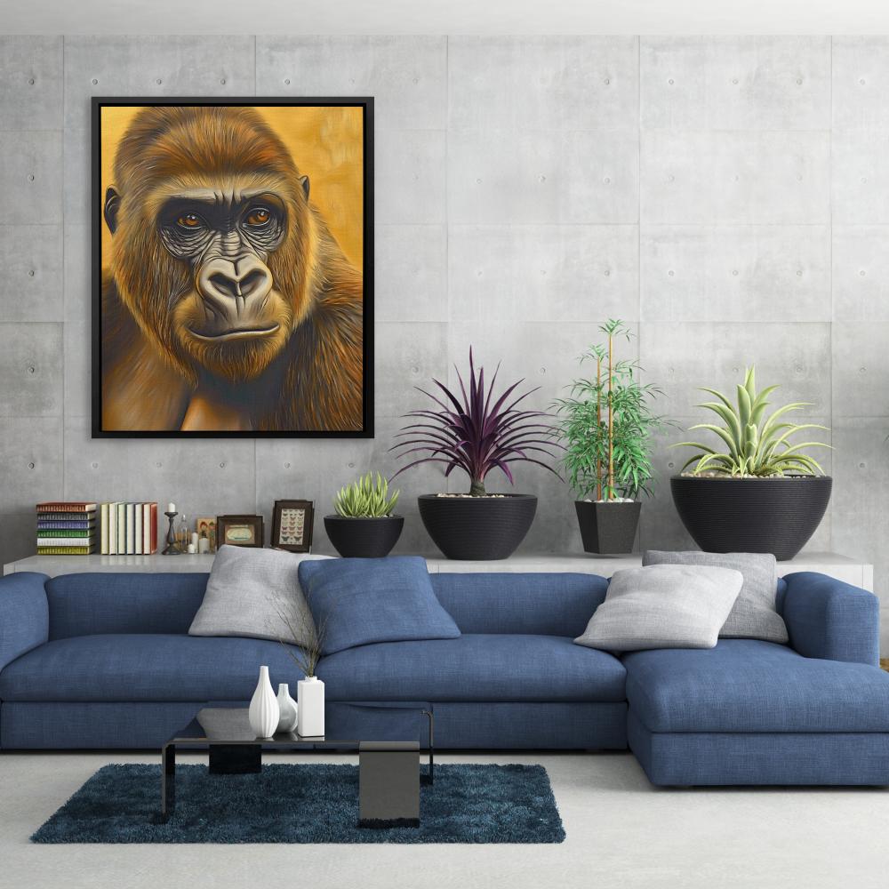 Humble Gold Ape - Luxury Wall Art