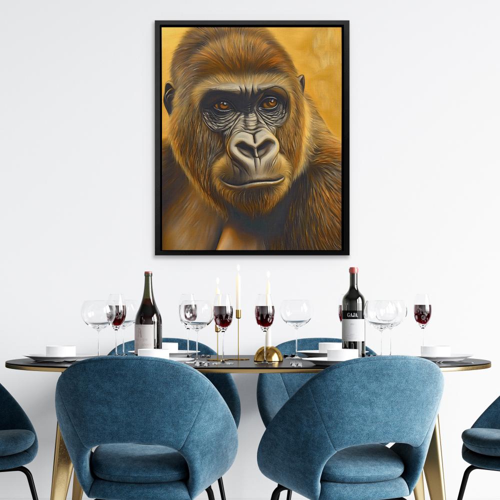 Humble Gold Ape - Luxury Wall Art