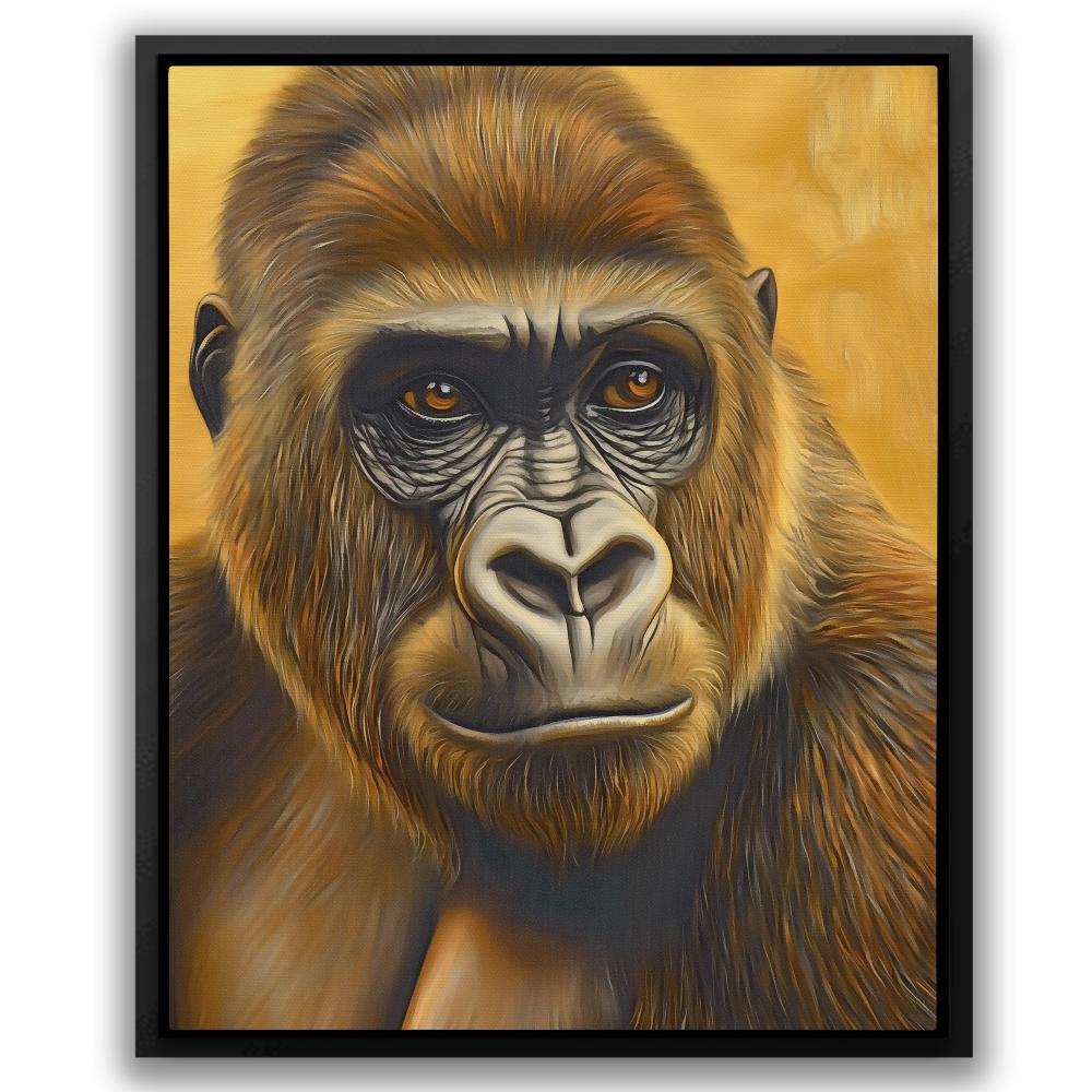 Humble Gold Ape - Luxury Wall Art