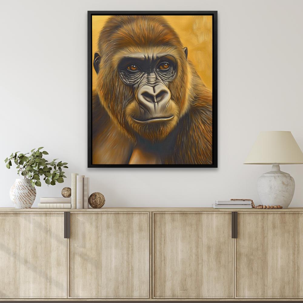 Humble Gold Ape - Luxury Wall Art