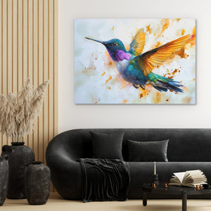 Hummingbird Fluttering - Luxury Wall Art