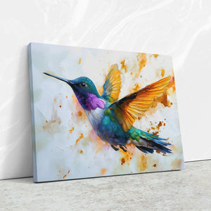 Hummingbird Fluttering - Luxury Wall Art