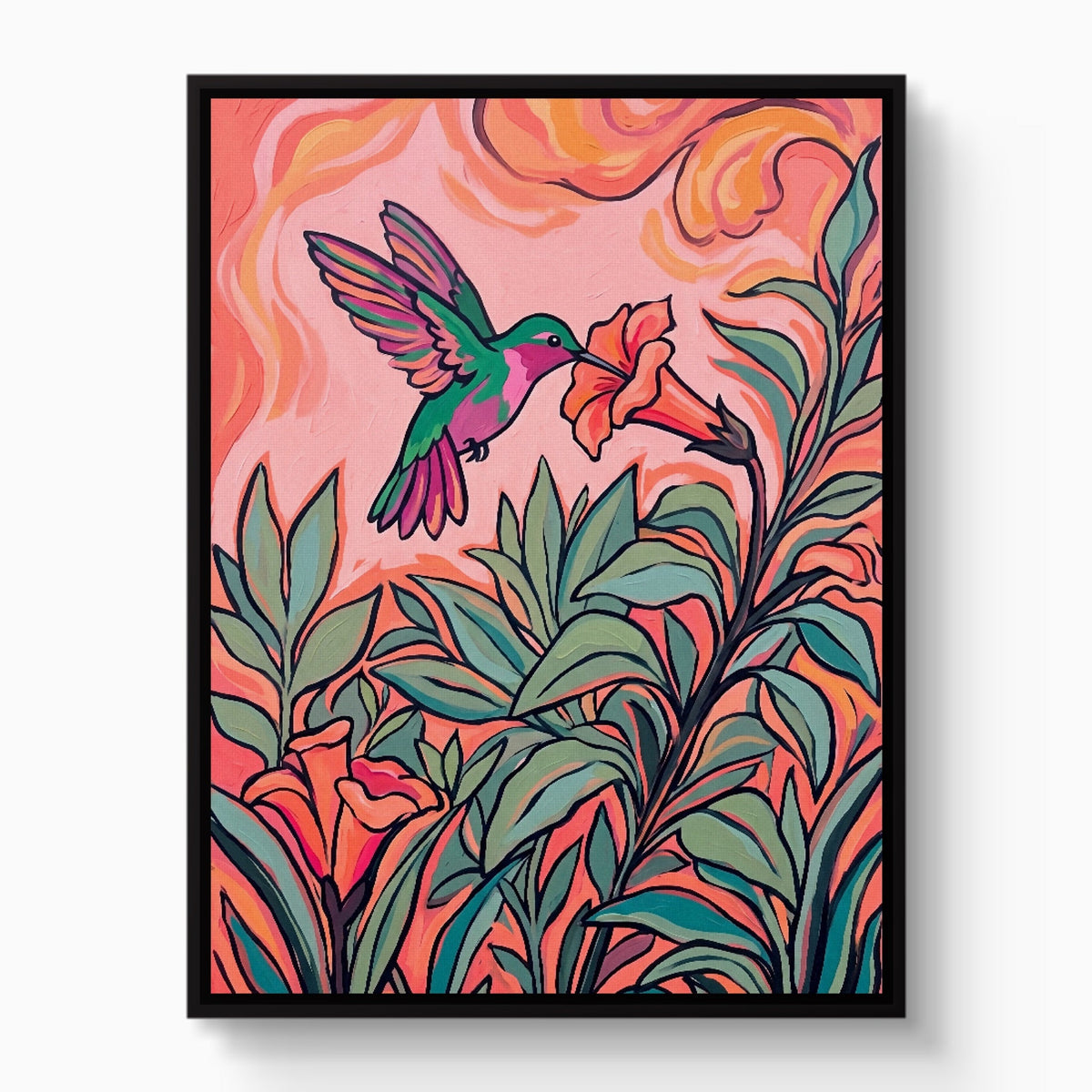 Hummingbird Nectar Sip - Luxury Wall Art