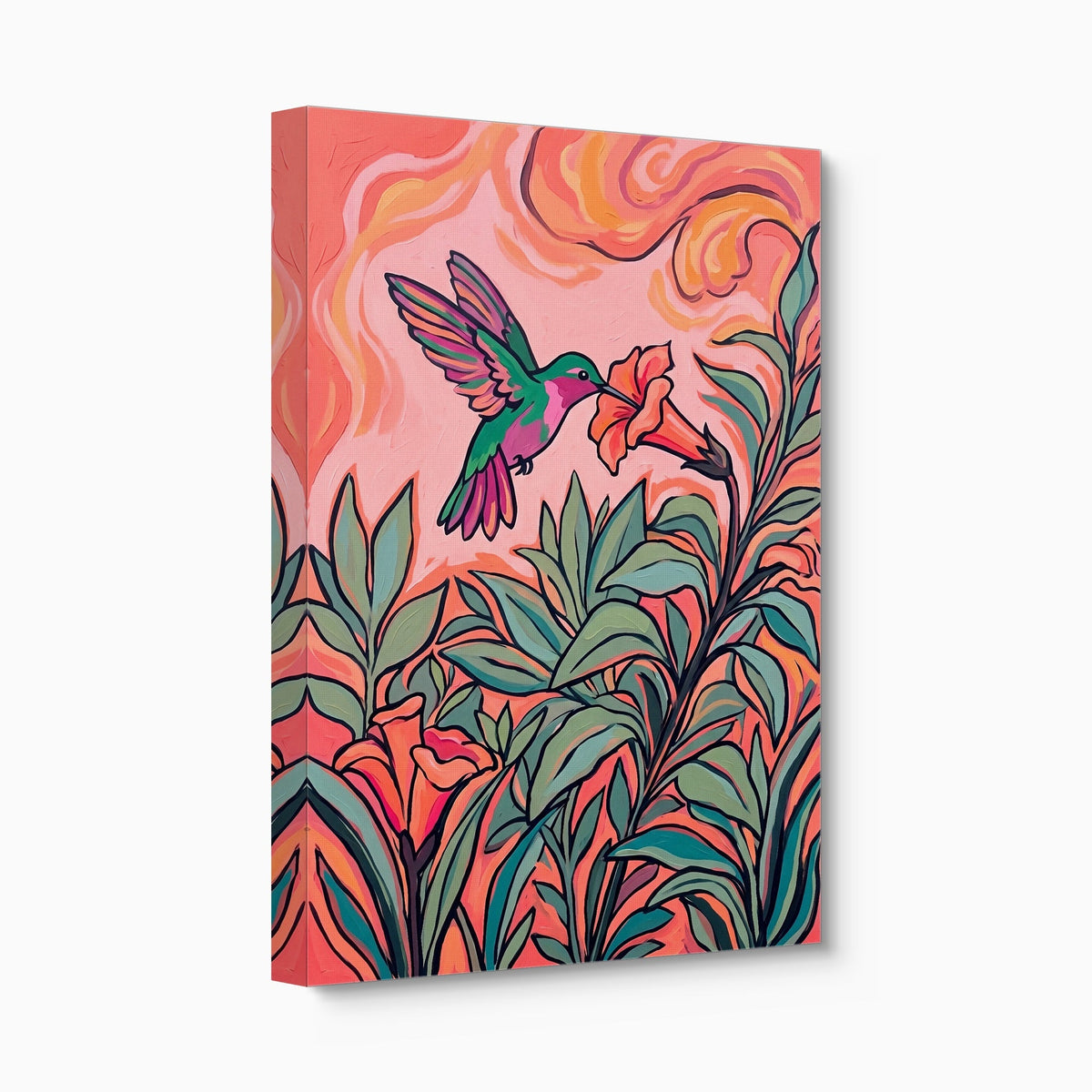Hummingbird Nectar Sip - Luxury Wall Art