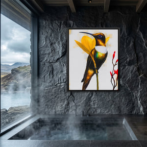 Hummingbird Resting — Hummingbird Resting Sauna Dark Port 213