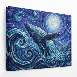 Humpback Celestial Dance — Humpback Celestial Dance Landscape   Side View   Mirror Wrap 180