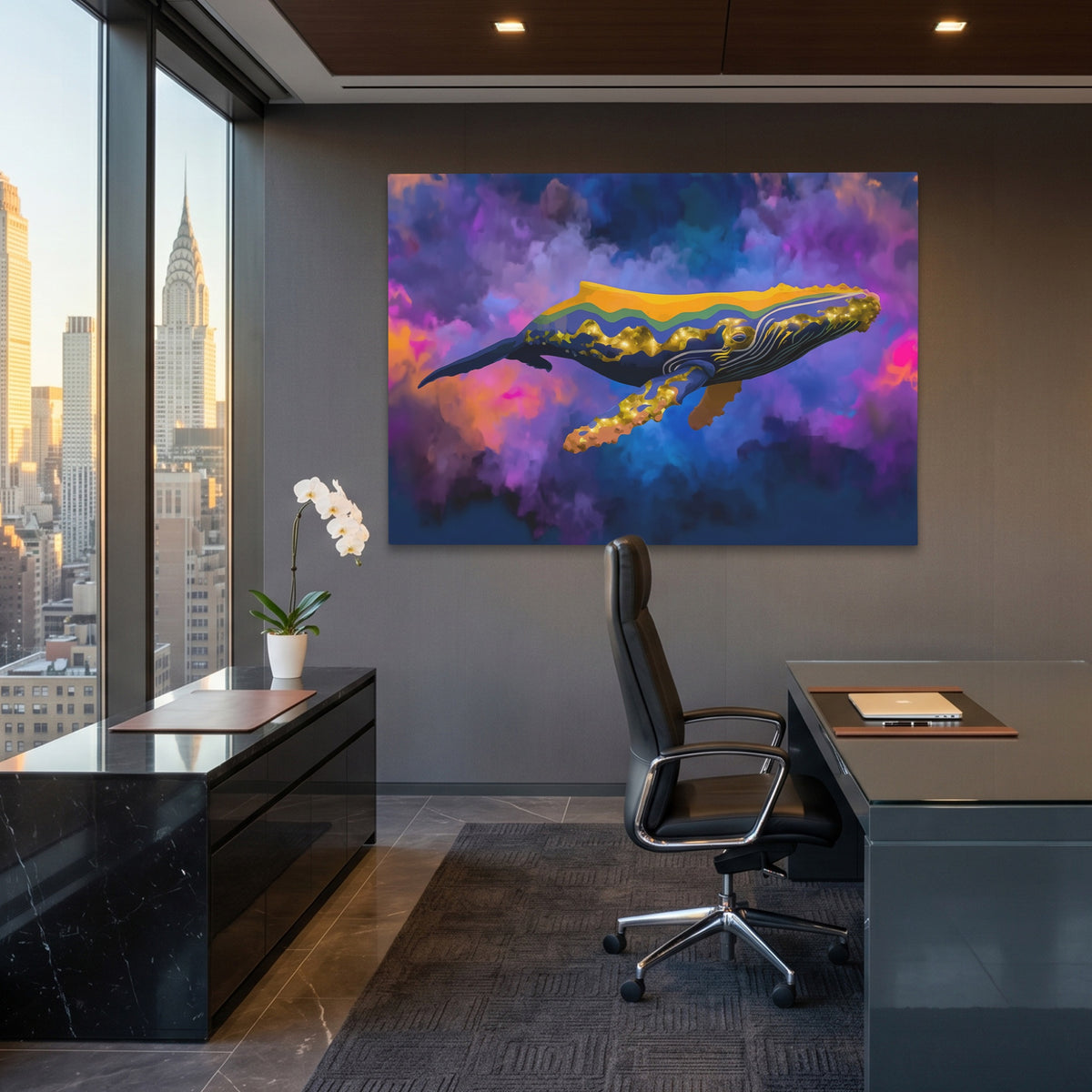 Humpback Whale Nocturne — Humpback Whale Nocturne Office View Land 222