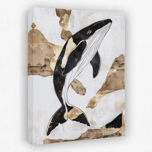 Humpback Whale Splash - Luxury Wall Art