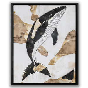 Humpback Whale Splash - Luxury Wall Art