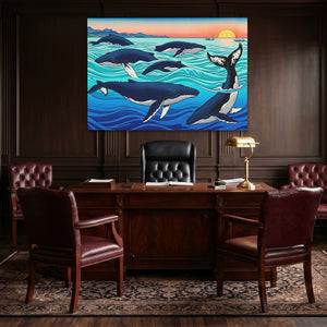 Humpback Whales Sunset — Humpback Whales Sunset Law Office Land 207