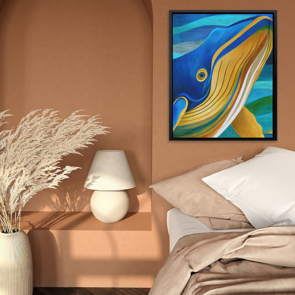 Humpback's Golden Grace in a room