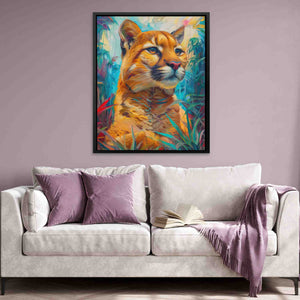 Hunting Cougar - Luxury Wall Art