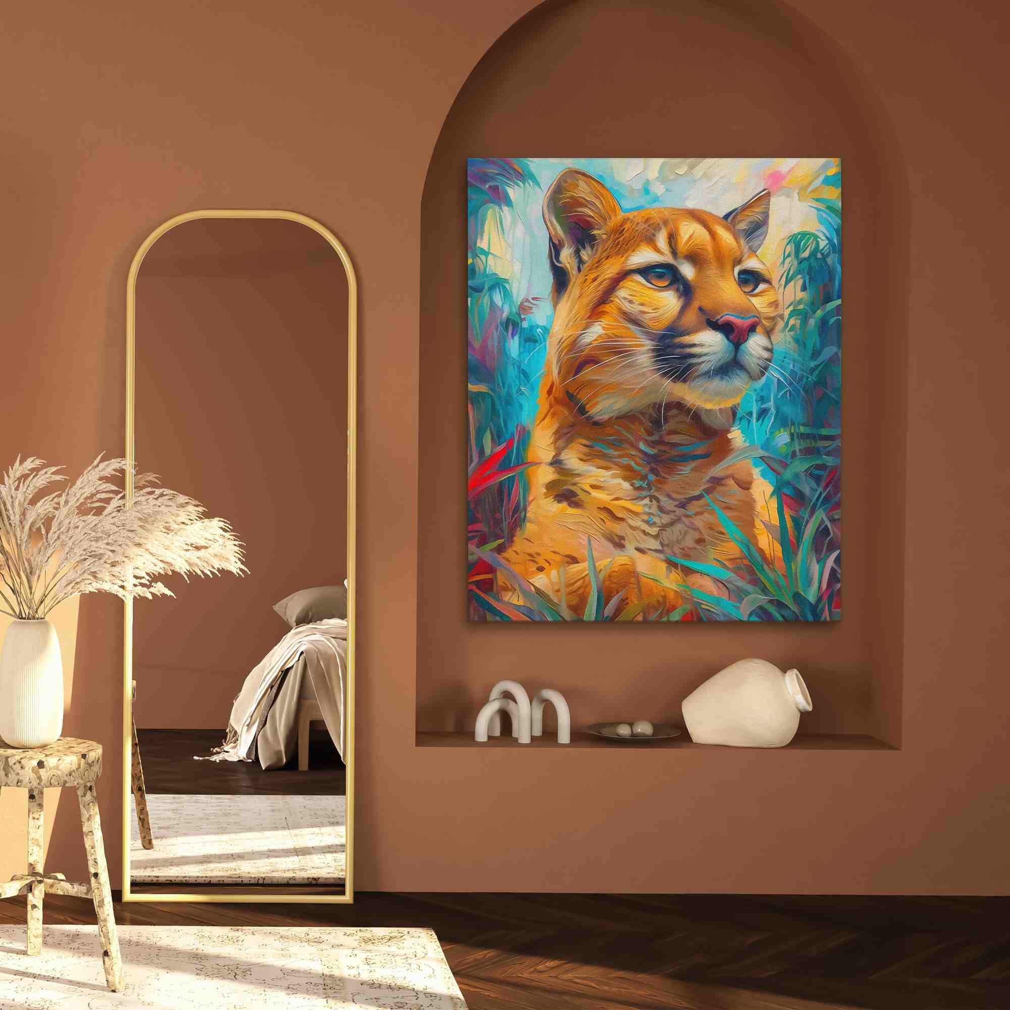 Hunting Cougar - Luxury Wall Art