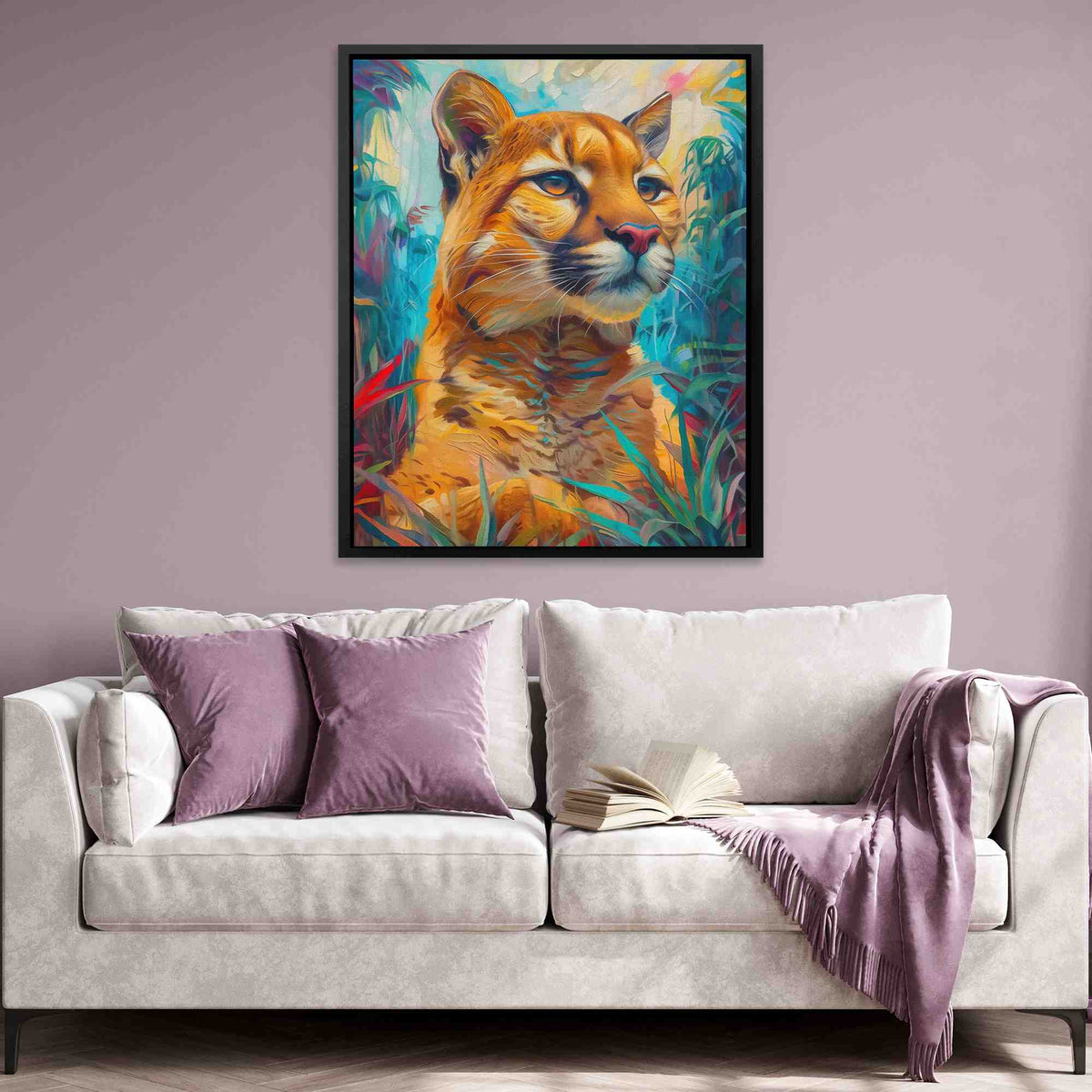 Hunting Cougar - Luxury Wall Art