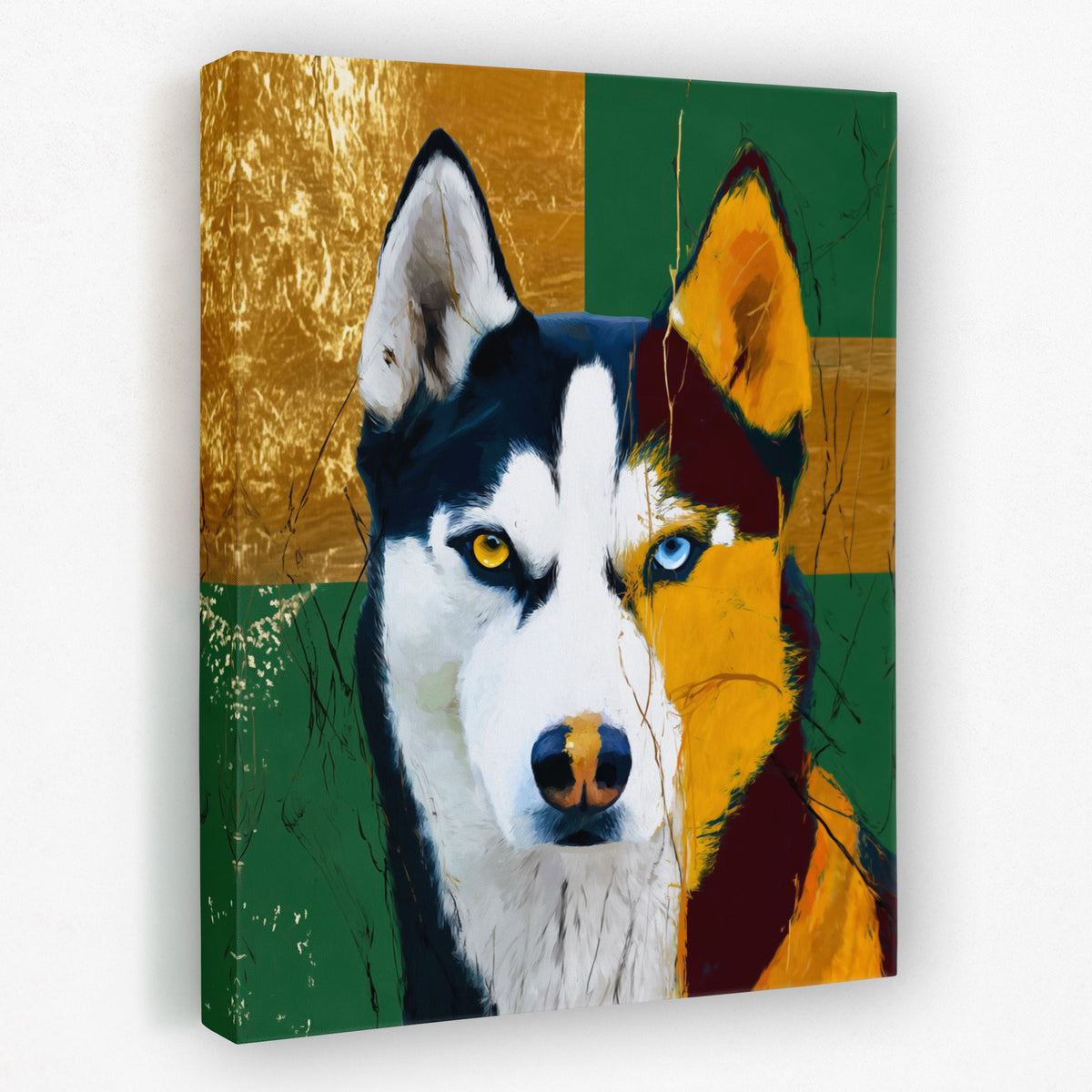 Husky Heterochromia Portrait