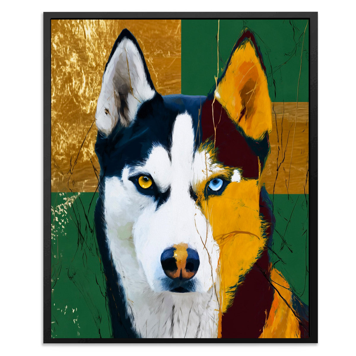Husky Heterochromia Portrait - Luxury Wall Art