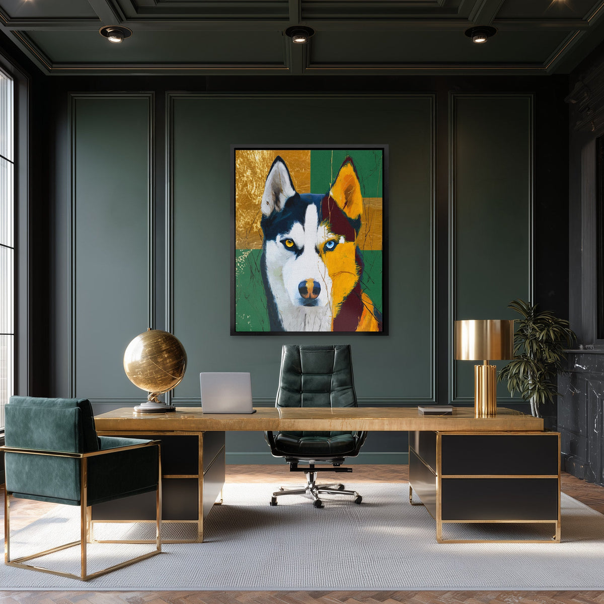 Husky Heterochromia Portrait - Luxury Wall Art