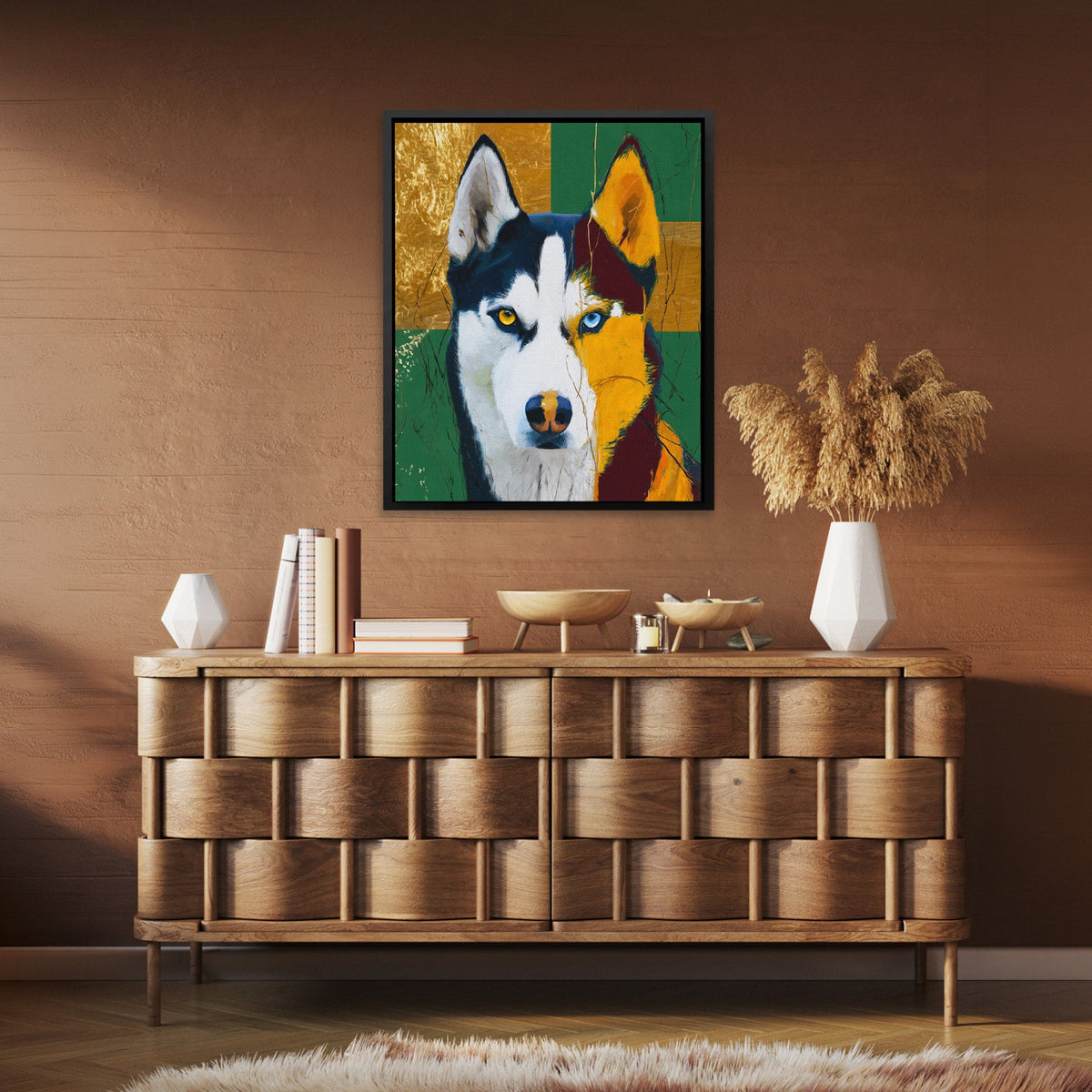 Husky Heterochromia Portrait - Luxury Wall Art