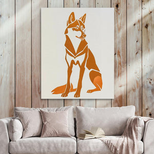 Husky Illustration - Luxury Wall Art