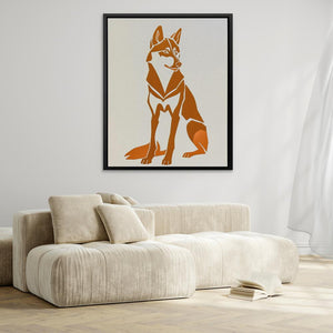 Husky Illustration - Luxury Wall Art