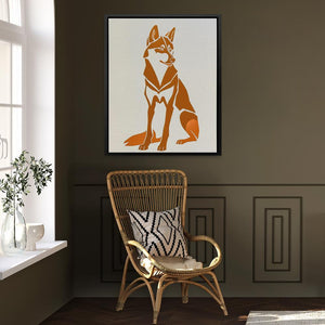 Husky Illustration - Luxury Wall Art