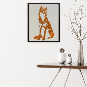 Husky Illustration - Luxury Wall Art