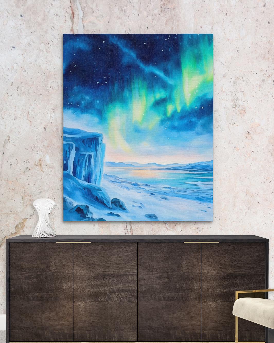 Icy Luminescence - Luxury Wall Art