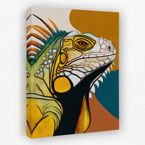 Iguana Golden Profile — Iguana Golden Profile Portrait   Side View   Mirror 192