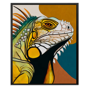 Iguana Golden Profile — Iguana Golden Profile Front Facing Portrait2 38