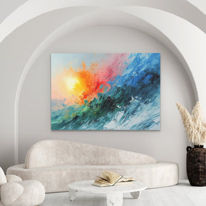 Impressionist Ocean Waves - Luxury Wall Art